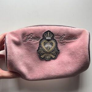 Juicy Couture Pink Velvet Cosmetic Bag